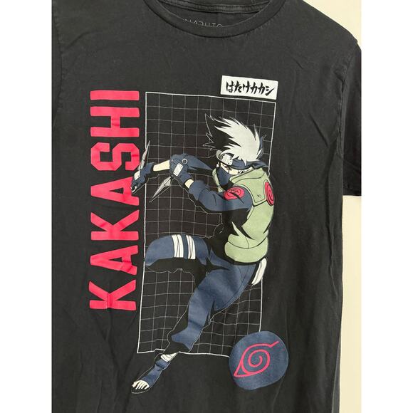 Vintage 2002 Naruto Kakashi T Shirt 100% Cotton Size Small - Picture 2 of 5